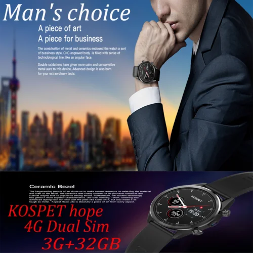 High-end Bluetooth Wireless 3G+34GB kospet Hope Smart Watch touch screen 1.25GHZ
High-end Bluetooth Wireless 3G+34GB kospet Hope Smart Watch touch screen 1.25GHZ