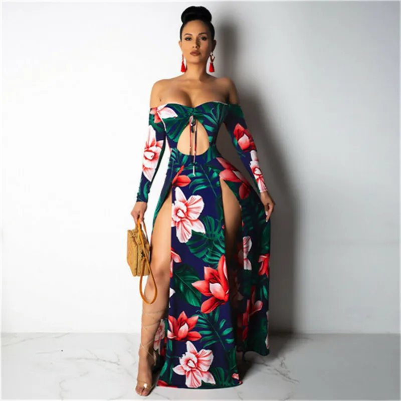Dresses Woman Party Night Women's Vintage Floral Off Shoulder Long Sleeve Ladies Casual Party Split Long Dress New Hot Sale
Dresses Woman Party Night Women's Vintage Floral Off Shoulder Long Sleeve Ladies Casual Party Split Long Dress New Hot Sale