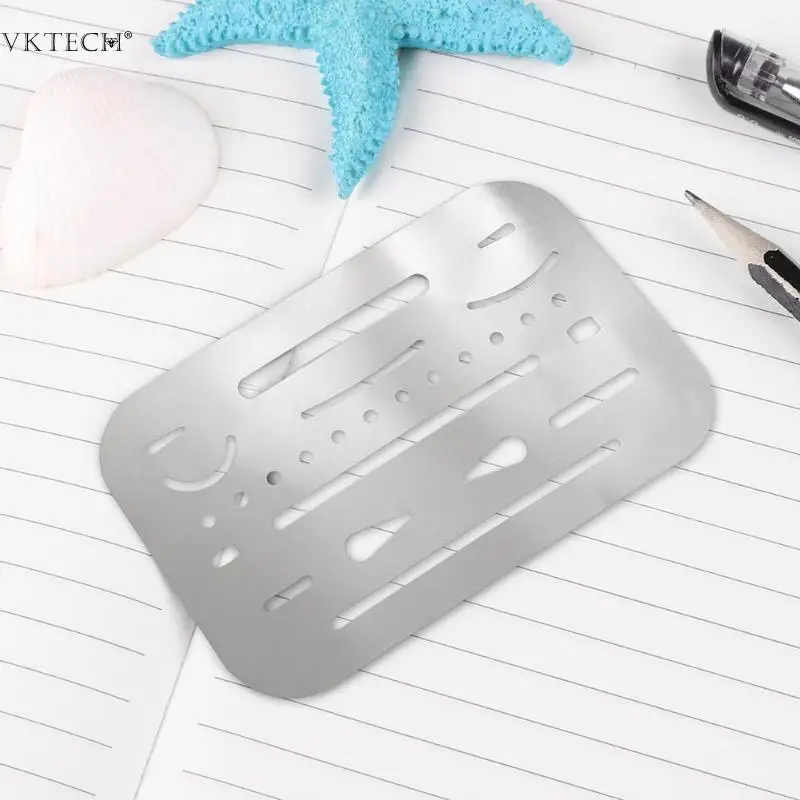 Simple Stainless Steel Erasing Shield Hollow Out Drawing Drafting Polishing Rulers Accurate Tool Drawing Sewing Ruler Gadget
Simple Stainless Steel Erasing Shield Hollow Out Drawing Drafting Polishing Rulers Accurate Tool Drawing Sewing Ruler Gadget