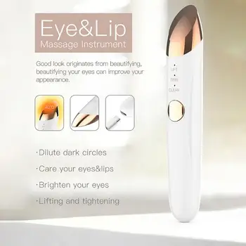 Heat Beauty Massager Device Cosmetic Instrument Eye Bag Wrinkle Removal Mini Electric Vibrating Anti-wrinkle Lips Eye Care Tool
Heat Beauty Massager Device Cosmetic Instrument Eye Bag Wrinkle Removal Mini Electric Vibrating Anti-wrinkle Lips Eye Care Tool