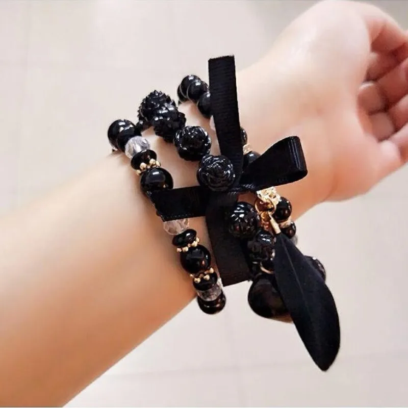 Boho Rose Flower Beaded Bracelet Female Multilayer Bowknot Feather Bracelets for Women Jewelry Heart Charms Wristband pulseira
Boho Rose Flower Beaded Bracelet Female Multilayer Bowknot Feather Bracelets for Women Jewelry Heart Charms Wristband pulseira
