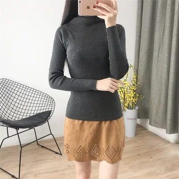2018 Autumn Winter Women New Long Sleeve Slim and Thick Warm Top Turtleneck Solid Color Base Sweater Female Re0978
2018 Autumn Winter Women New Long Sleeve Slim and Thick Warm Top Turtleneck Solid Color Base Sweater Female Re0978