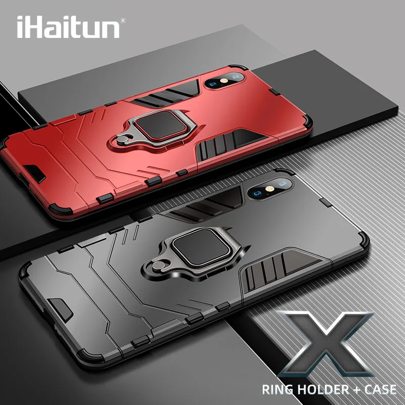iHaitun Luxury Ring Holder Case For iPhone XS MAX XR X Cases Armor Military Protector Back Cover For iPhone 7 8 Plus Phone Cases
iHaitun Luxury Ring Holder Case For iPhone XS MAX XR X Cases Armor Military Protector Back Cover For iPhone 7 8 Plus Phone Cases