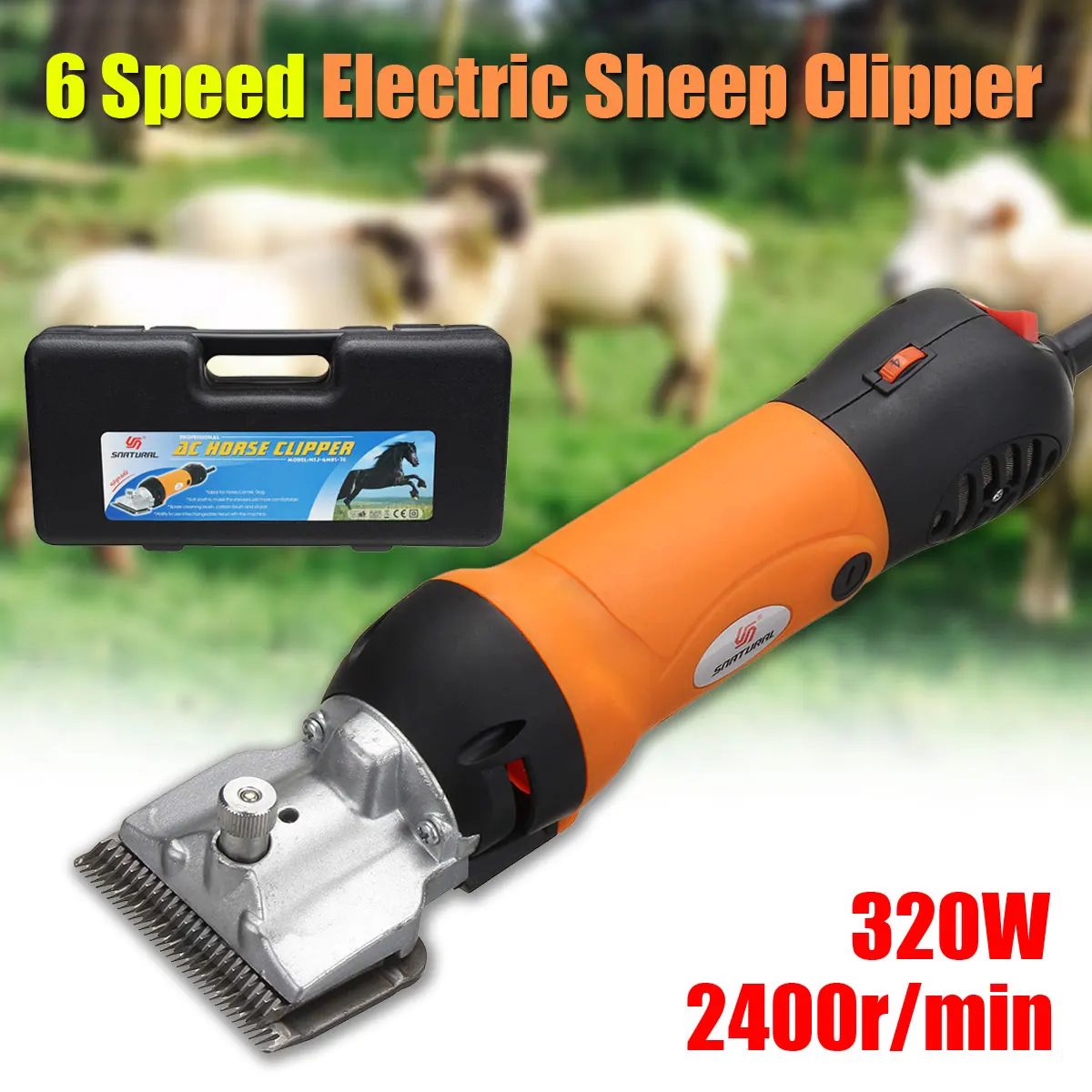 doersupp 110-240V Electric Horse Sheep Clipper 300W Shearing Machine Electric Dog Grooming Kit Cutter Wool scissor 3000r/min
doersupp 110-240V Electric Horse Sheep Clipper 300W Shearing Machine Electric Dog Grooming Kit Cutter Wool scissor 3000r/min