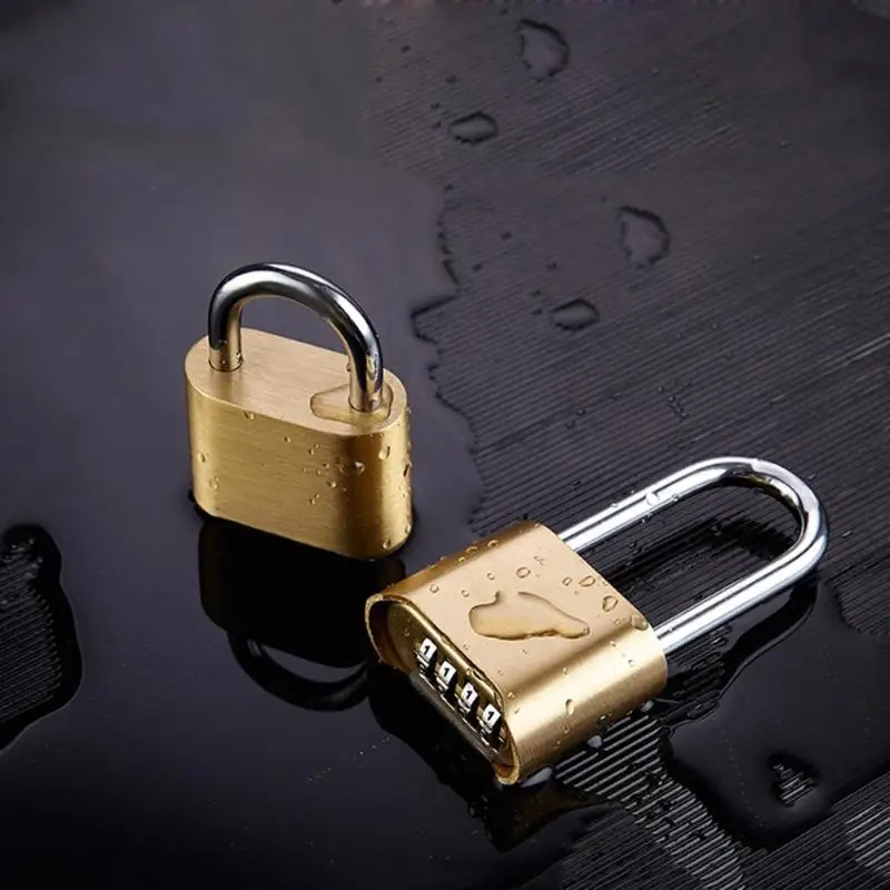 Waterproof Lock 4 Dial Digit Brass Padlock Four-Digit Combination Bottom Password Copper Lock Door assword Copper Cabinet Lock
Waterproof Lock 4 Dial Digit Brass Padlock Four-Digit Combination Bottom Password Copper Lock Door assword Copper Cabinet Lock