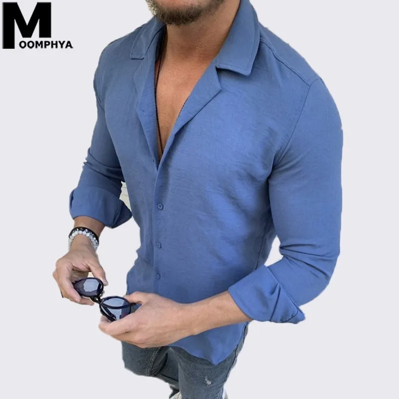 Moomphya 2019 New Arrived Solid color long sleeve men shirt Casual summer shirt men Streetwear hip hop men's tops male shirt
Moomphya 2019 New Arrived Solid color long sleeve men shirt Casual summer shirt men Streetwear hip hop men's tops male shirt