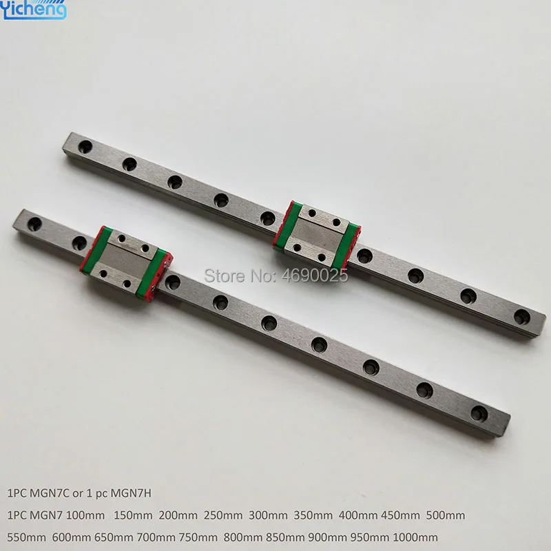 Yicheng MGN7 Linear Guide 7mm linear rail 250 300 350 400 450 500mm with Slide Block MGN7H or MGN7C for CNC Router Machine Part
Yicheng MGN7 Linear Guide 7mm linear rail 250 300 350 400 450 500mm with Slide Block MGN7H or MGN7C for CNC Router Machine Part