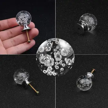 ELEG-10 X 30MM Clear Glass Door Knobs with Bubbles,Door Handle Pull for Chest of Drawers
ELEG-10 X 30MM Clear Glass Door Knobs with Bubbles,Door Handle Pull for Chest of Drawers