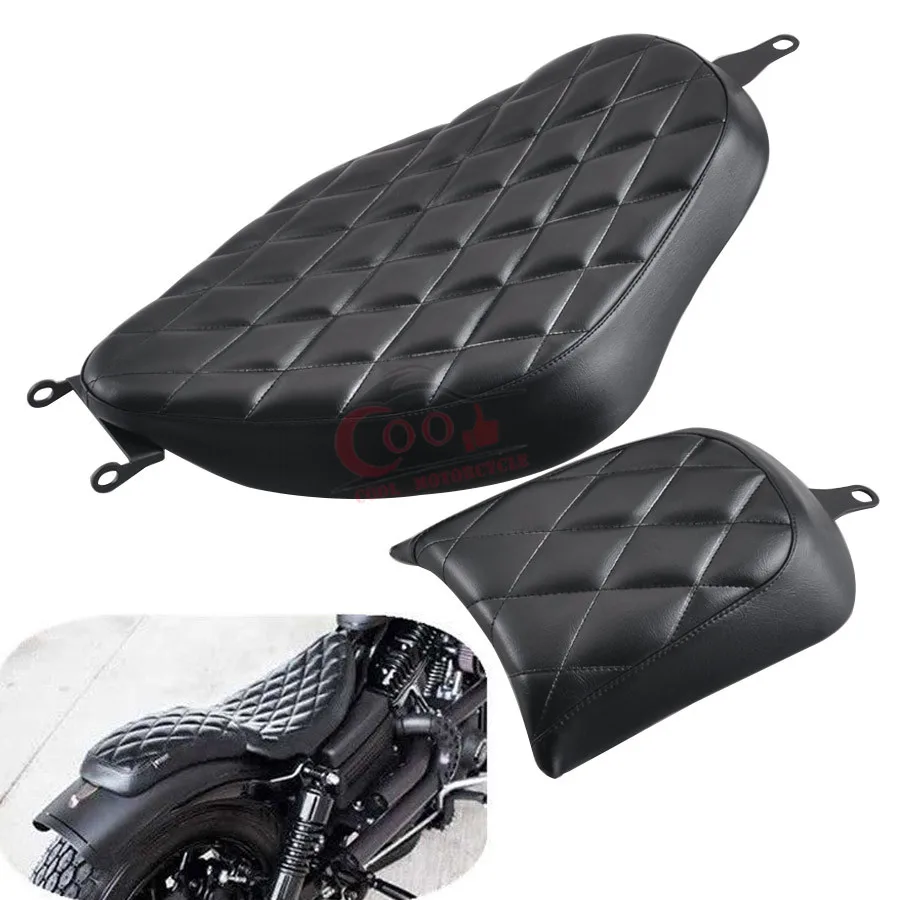 Rough Crafts Diamond Driver+Rear Passenger Seat Fits For Harley Sportster XL 2004-2017 Diamond Fashion Design 
Rough Crafts Diamond Driver+Rear Passenger Seat Fits For Harley Sportster XL 2004-2017 Diamond Fashion Design