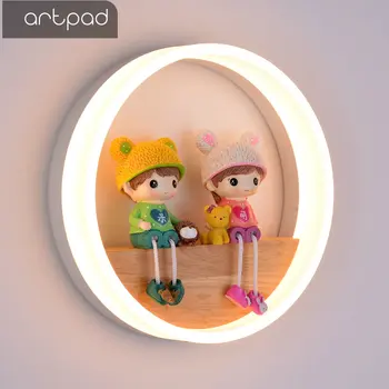 Artpad 18W Nordic Modern LED Wall Light for Kids Child Bedroom Living Room Lighting Cute Round Wooden Lamp Light On the Wall
Artpad 18W Nordic Modern LED Wall Light for Kids Child Bedroom Living Room Lighting Cute Round Wooden Lamp Light On the Wall