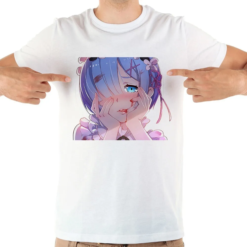 Japan anime Re Zero Rem Battle funny t-shirt men 2019 summer new short sleeve casual otaku manga t shirt 
Japan anime Re Zero Rem Battle funny t-shirt men 2019 summer new short sleeve casual otaku manga t shirt