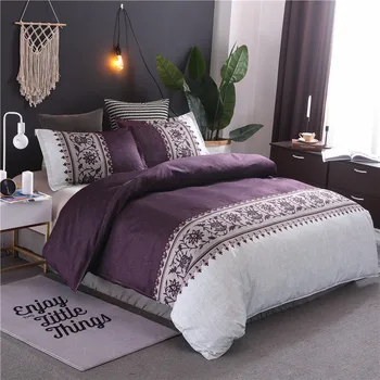 

Brief Duvet Cover Set 3pcs Bed Set Twin Double Queen size Bed linen Bedclothes bedding sets(No Sheet No Filling) 20