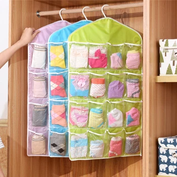 16 Pockets Wardrobe Hanging Holder for Closet Shoes Underpants Storage Socks Briefs Organizer Clothing Hanger Bags
16 Pockets Wardrobe Hanging Holder for Closet Shoes Underpants Storage Socks Briefs Organizer Clothing Hanger Bags