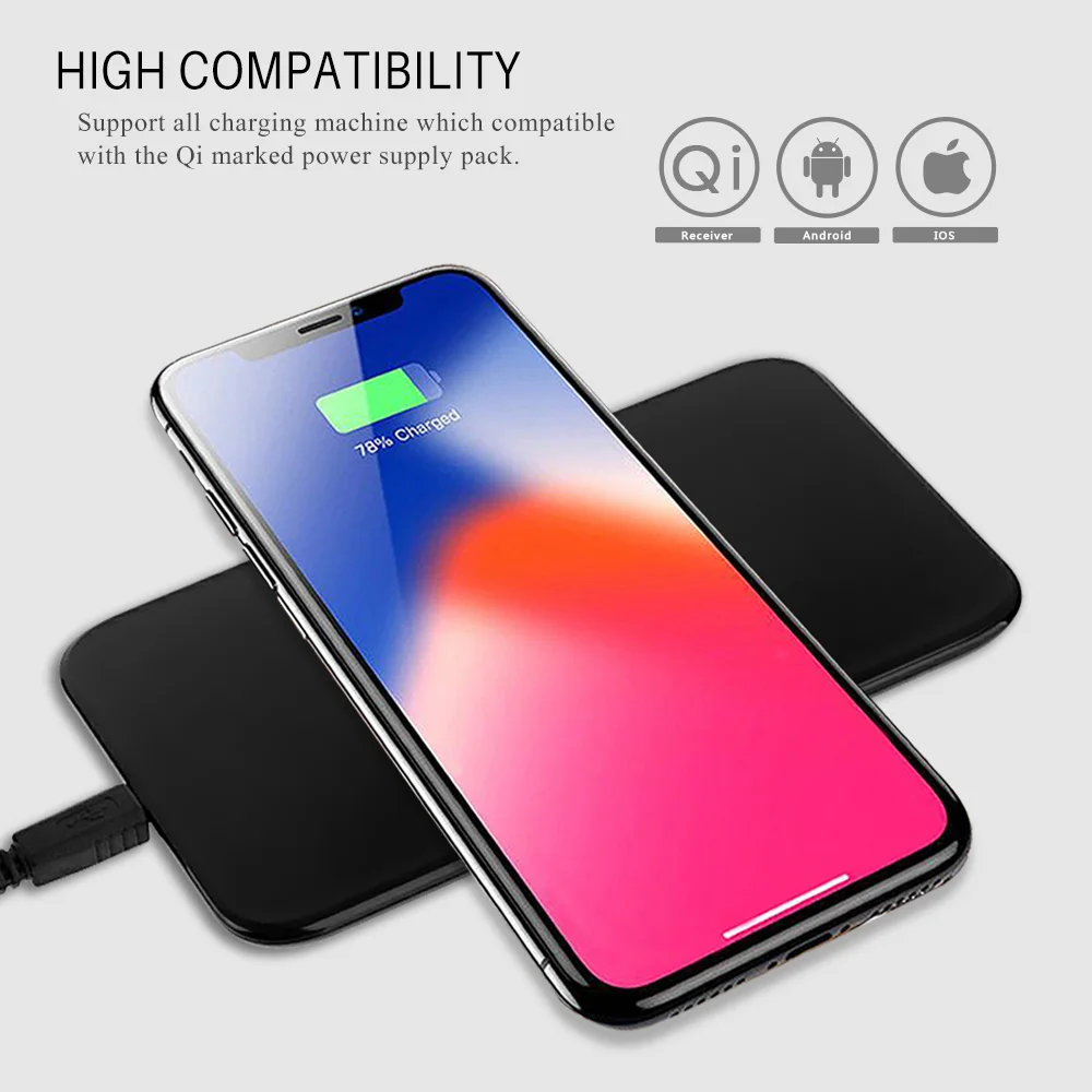 Fast Charger For All Qi-Enabled Devices Without USB Cable Support For IPhone 8/X/8Plus Powstro Qi Wireless Charge
Fast Charger For All Qi-Enabled Devices Without USB Cable Support For IPhone 8/X/8Plus Powstro Qi Wireless Charge