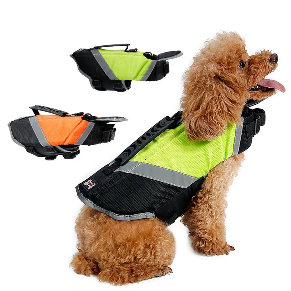 Pet Life Jacket Swimming Vest With Reflective Strip Adjustable Straps Strong Buoyance Professional Swimming Clothing For Dogs
Pet Life Jacket Swimming Vest With Reflective Strip Adjustable Straps Strong Buoyance Professional Swimming Clothing For Dogs