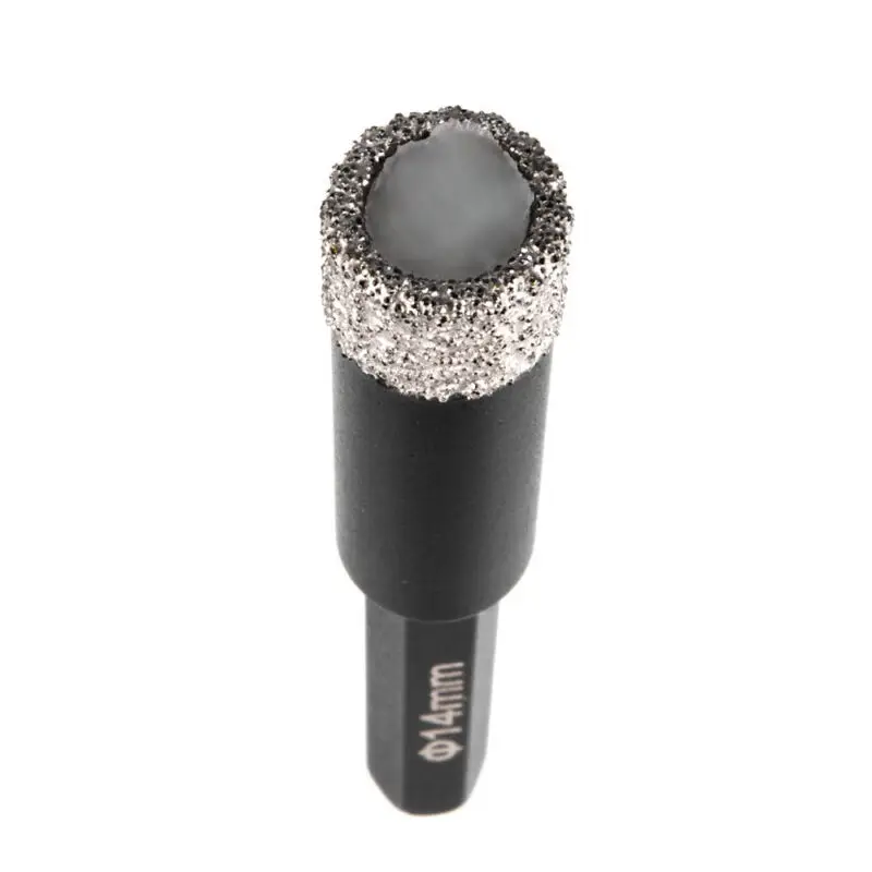 NEW Vacuum Brazed Diamond Dry Drilling Bits with Connection Porcelain Tile Granite Marble Stone Masonry Hole Saw
NEW Vacuum Brazed Diamond Dry Drilling Bits with Connection Porcelain Tile Granite Marble Stone Masonry Hole Saw