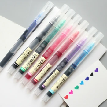 SIXONE 7 Color Simple Direct-liquid Ball Pen Color Quick-drying Full Needle Tube Neutral Pen Examination Pen Stationery
SIXONE 7 Color Simple Direct-liquid Ball Pen Color Quick-drying Full Needle Tube Neutral Pen Examination Pen Stationery