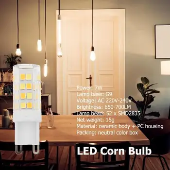 G9 G4 E14 LED Corn Bulb 7W AC 220V 52 SMD 2835 Lamp 3 Modes Energy Saving Light Ceramic body Interior decoration Bulb
G9 G4 E14 LED Corn Bulb 7W AC 220V 52 SMD 2835 Lamp 3 Modes Energy Saving Light Ceramic body Interior decoration Bulb