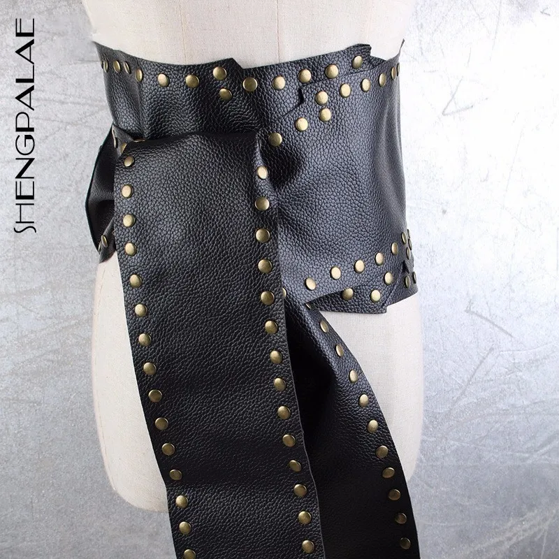 SHENGPALAE 2019 New Fashion Buttonless Belt Female Broad Belt Rivet Decorative All-match Female's Clothing Accessories YF638
SHENGPALAE 2019 New Fashion Buttonless Belt Female Broad Belt Rivet Decorative All-match Female's Clothing Accessories YF638