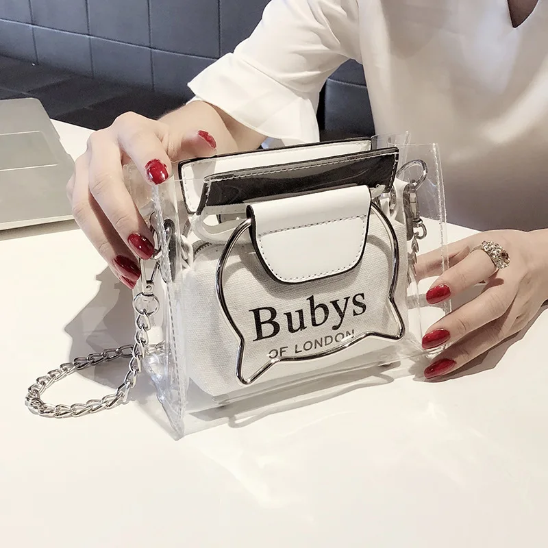 HOT SALE 2019 Transparent Jelly Bags For Women Luxury Handbags Women Bags Designer Shoulder Chain Bag Bolsa Feminina Sac A Main
HOT SALE 2019 Transparent Jelly Bags For Women Luxury Handbags Women Bags Designer Shoulder Chain Bag Bolsa Feminina Sac A Main