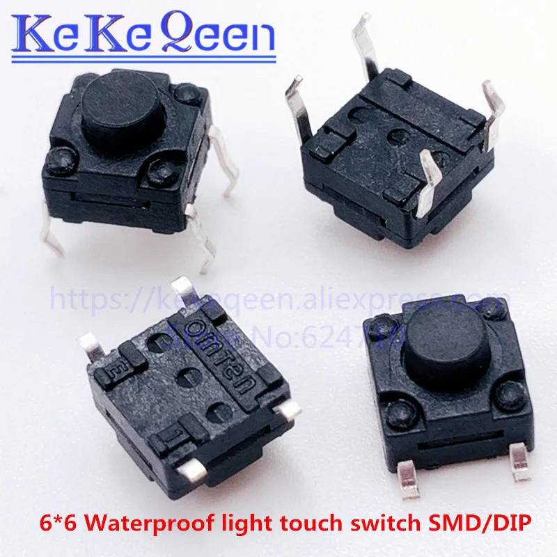 100PCS waterproof 6*6*4.3/4.5/5/5.5/6/6.5/7/7.5/8/8.5/9/10/12 mm Light touch switch patch 4 feet micro Key switch SMD-4 DIP-4
100PCS waterproof 6*6*4.3/4.5/5/5.5/6/6.5/7/7.5/8/8.5/9/10/12 mm Light touch switch patch 4 feet micro Key switch SMD-4 DIP-4