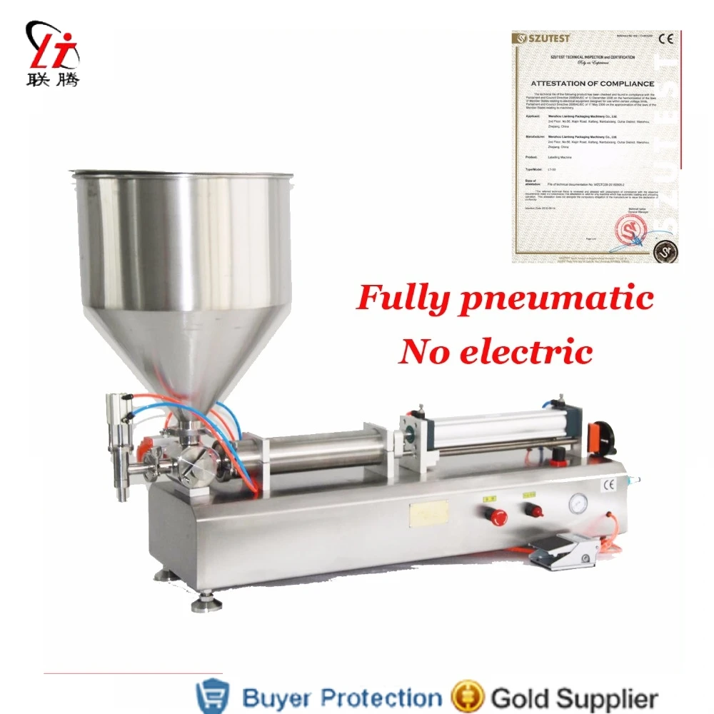 Fully Pneumatic Paste Filling Machine Pneumatic With Single Cylinder Piston Shampoo Cream Sauce Lotion Oil Filler Free Shipping
Fully Pneumatic Paste Filling Machine Pneumatic With Single Cylinder Piston Shampoo Cream Sauce Lotion Oil Filler Free Shipping