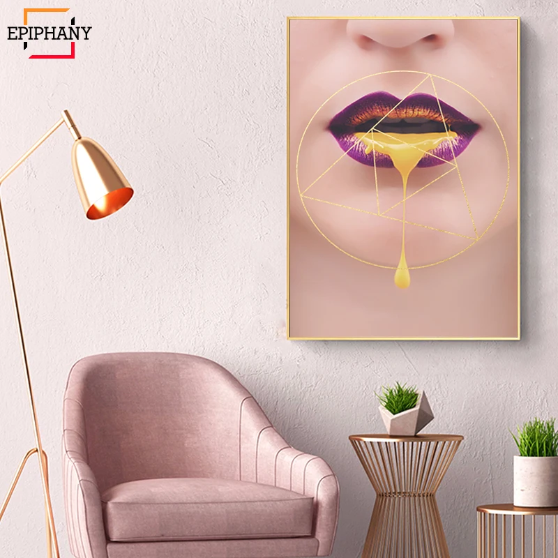 Fashion Wall Art Canvas Poster and Print Abstract Purple Lips Painting Minimalist Nordic Decoration Pictures Modern Home Decor
Fashion Wall Art Canvas Poster and Print Abstract Purple Lips Painting Minimalist Nordic Decoration Pictures Modern Home Decor