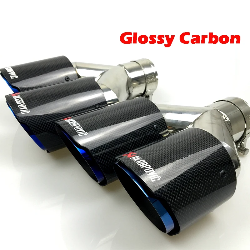 Dual Carbon Fiber + Stainless Steel Burnt Blue Universal Auto Akrapovic Exhaust Tip Double End Pipe for BMW BENZ VW Golf
Dual Carbon Fiber + Stainless Steel Burnt Blue Universal Auto Akrapovic Exhaust Tip Double End Pipe for BMW BENZ VW Golf