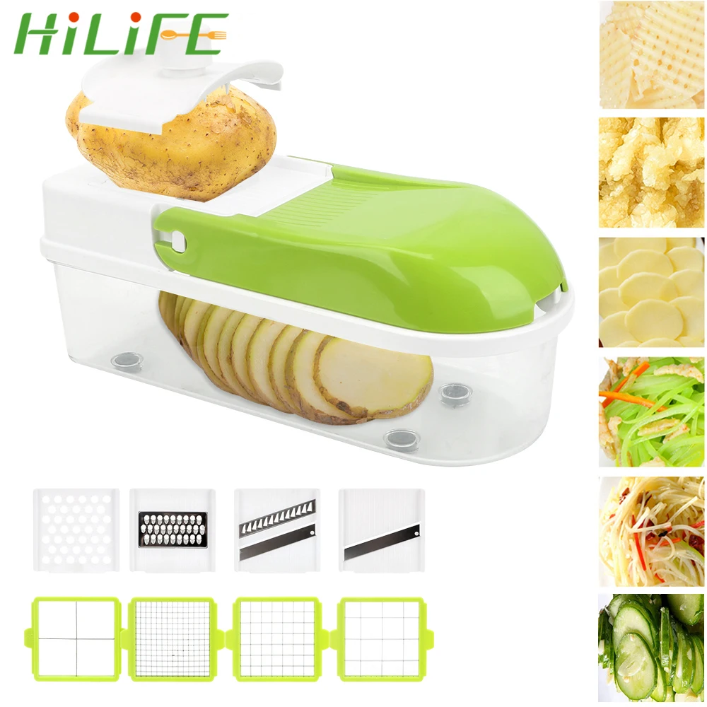 HILIFE Kitchen Vegetable Slicer Cutter Onion Mushroom Tomato Slicer Multifunction Stainless Steel Quick Vegetable Dicer Set
HILIFE Kitchen Vegetable Slicer Cutter Onion Mushroom Tomato Slicer Multifunction Stainless Steel Quick Vegetable Dicer Set