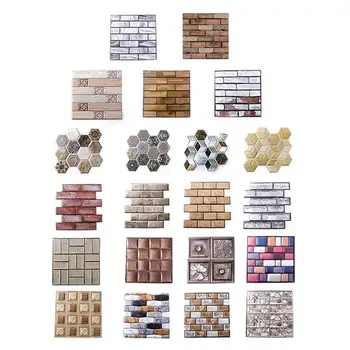 5PCS Wall Tile Sticker Self-Adhesive Background 3D Stereo Anti-Collision Stickers Simulation Brick Decoration Waterproof Plaster
5PCS Wall Tile Sticker Self-Adhesive Background 3D Stereo Anti-Collision Stickers Simulation Brick Decoration Waterproof Plaster