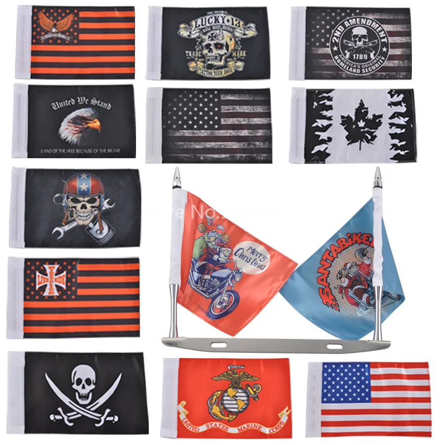 Motorcycle Rear Stainless steel License Plate Frame Double Pole w/ 2 Flags Fits For HARLEY Electra Glide Classic FLHTC FLHTCU
Motorcycle Rear Stainless steel License Plate Frame Double Pole w/ 2 Flags Fits For HARLEY Electra Glide Classic FLHTC FLHTCU