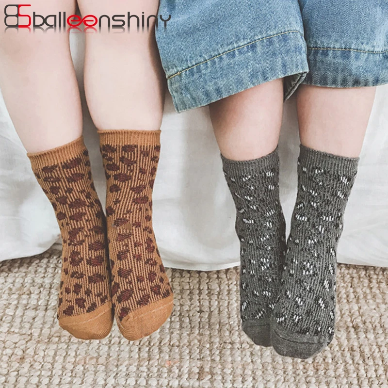 BalleenShiny Leopard Print Socks Baby Boy Girl Fashion New Style Autumn Winter Thicken Cotton Socks Children Kids Soft Long Sock
BalleenShiny Leopard Print Socks Baby Boy Girl Fashion New Style Autumn Winter Thicken Cotton Socks Children Kids Soft Long Sock