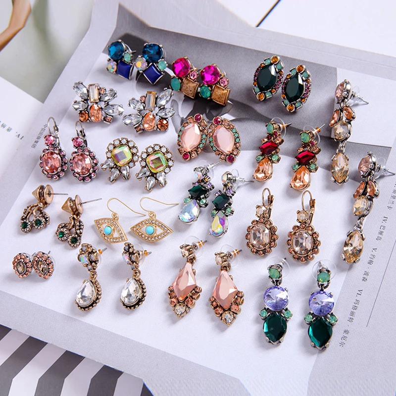 2019 New Arrival Crystal Multi Style Water Drop Small Antique 1Pair Unique 18 Models Drop Earring
2019 New Arrival Crystal Multi Style Water Drop Small Antique 1Pair Unique 18 Models Drop Earring