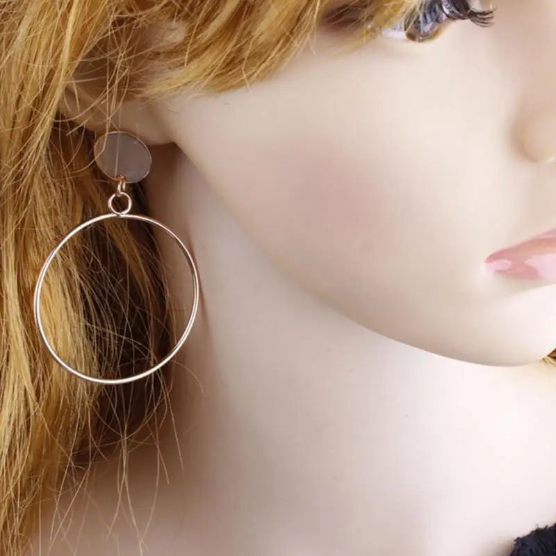 2019 Simple Elegant Earrings Japanese And Korean Type Large Ring Earrings Stud Earrings Jewelry For Women
2019 Simple Elegant Earrings Japanese And Korean Type Large Ring Earrings Stud Earrings Jewelry For Women