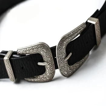 Vogue Women Ladies Vintage Metal Boho Leather Double Buckle Waist Belt Waistband
Vogue Women Ladies Vintage Metal Boho Leather Double Buckle Waist Belt Waistband