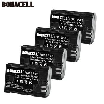 Bonacell for Canon LP-E6 Camera Replacement Battery 2600mAh Canon EOS 6D Mark II EOS 70D 80D EOS 60D 60Da EOS 5D Mark II EOS 5D
Bonacell for Canon LP-E6 Camera Replacement Battery 2600mAh Canon EOS 6D Mark II EOS 70D 80D EOS 60D 60Da EOS 5D Mark II EOS 5D