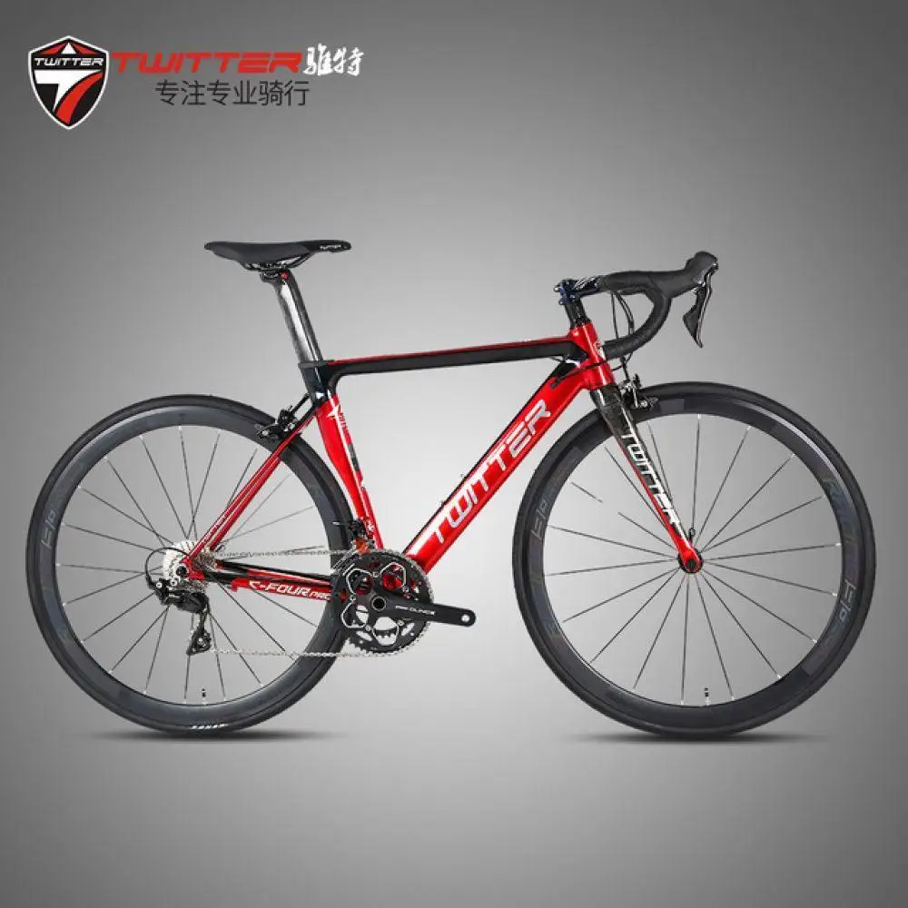 Twitter C4Pro Road Bicycle Aluminum Alloy Frame Carbon Fork Seatpost R3000-18 SRA-M/APE-X-20 R7000-22 Speed 40mm 700C Road Bikes
Twitter C4Pro Road Bicycle Aluminum Alloy Frame Carbon Fork Seatpost R3000-18 SRA-M/APE-X-20 R7000-22 Speed 40mm 700C Road Bikes