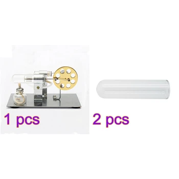 DIY Single Cylinder Stirling Engine Experimental Science and Education Model +2pcs Heat-resistant Cylinder Glass Tube
DIY Single Cylinder Stirling Engine Experimental Science and Education Model +2pcs Heat-resistant Cylinder Glass Tube