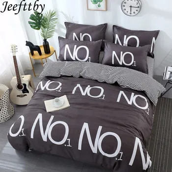 Summer Best Home Gray Letter Stripe Duvet Cover Flat Bed Sheets Pillowcase King Queen Full Twin Bedding Set 3/4pcs Bedclothes
Summer Best Home Gray Letter Stripe Duvet Cover Flat Bed Sheets Pillowcase King Queen Full Twin Bedding Set 3/4pcs Bedclothes