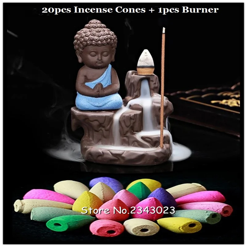 The Home Decoration Creative Censer Backflow Little Buddha Incense Burner Of Home Use Pc + Teahouse 20 Cones Of Incense Burner
The Home Decoration Creative Censer Backflow Little Buddha Incense Burner Of Home Use Pc + Teahouse 20 Cones Of Incense Burner