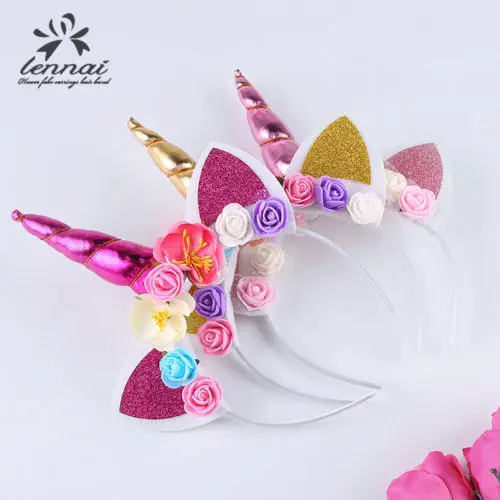 Cute Kids Sweet Flower Unicorn Horn Hair Band Headband Birthday Party Flower Floral Headwear Crown
Cute Kids Sweet Flower Unicorn Horn Hair Band Headband Birthday Party Flower Floral Headwear Crown