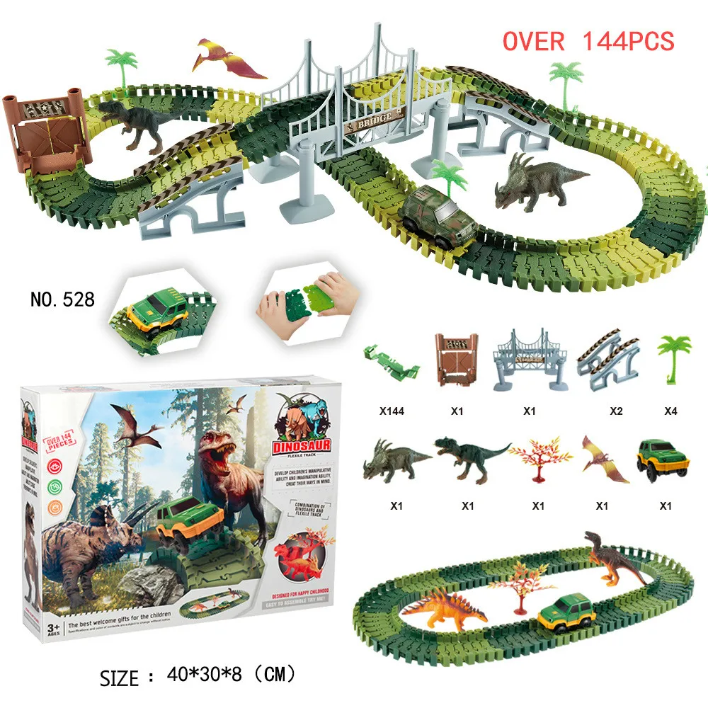Military Model Diy Changeable Assembled Track Dinosaur Mosaic Plastic Electric Children's Track Toy Track Racing Car
Military Model Diy Changeable Assembled Track Dinosaur Mosaic Plastic Electric Children's Track Toy Track Racing Car