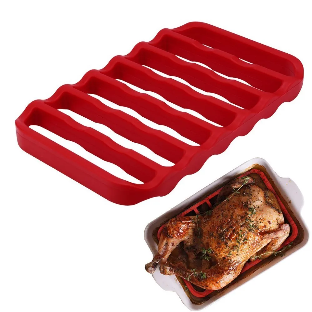 High Quality Rectangle Silicone Roasting Rack Cook Trivet Oven Baking Rack For Cooking Steam Grill Pad Non Stick Mat Kitchen
High Quality Rectangle Silicone Roasting Rack Cook Trivet Oven Baking Rack For Cooking Steam Grill Pad Non Stick Mat Kitchen