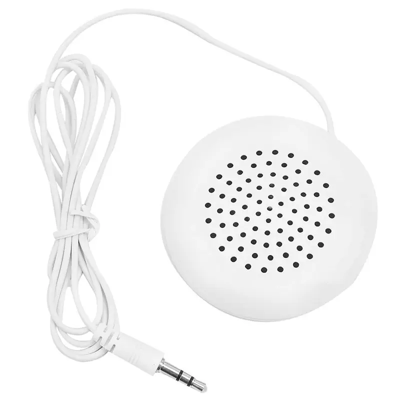 

White 3.5mm Mini Pillow Speaker For MP3 MP4 Player iPhone iPod Touch CD Radio