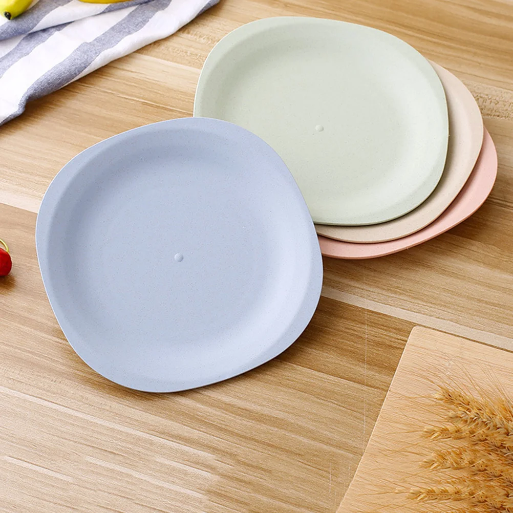 4 pcs/Set Dinner Plate Solid Color Wheat Straw Creative Tableware Dishes Lightweight Plates for Fruit Snack Pasta Dessert
4 pcs/Set Dinner Plate Solid Color Wheat Straw Creative Tableware Dishes Lightweight Plates for Fruit Snack Pasta Dessert