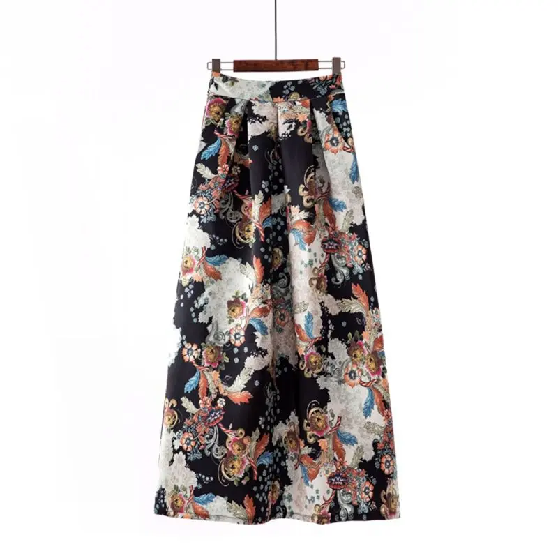 Summer Elegant Plus Size Casual Women Long Skirts Blue Retro Office Lady Travel Beach Aline Floral Print Female Vintage Skirt
Summer Elegant Plus Size Casual Women Long Skirts Blue Retro Office Lady Travel Beach Aline Floral Print Female Vintage Skirt