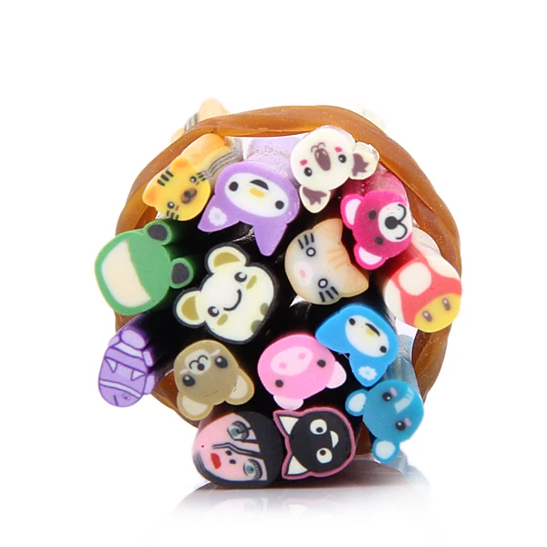 15x Random Pattern Panda Bear Pig Fish Zoo Slice Polymer Clay Cane Nail Art Hot Nail Art High Quality
15x Random Pattern Panda Bear Pig Fish Zoo Slice Polymer Clay Cane Nail Art Hot Nail Art High Quality