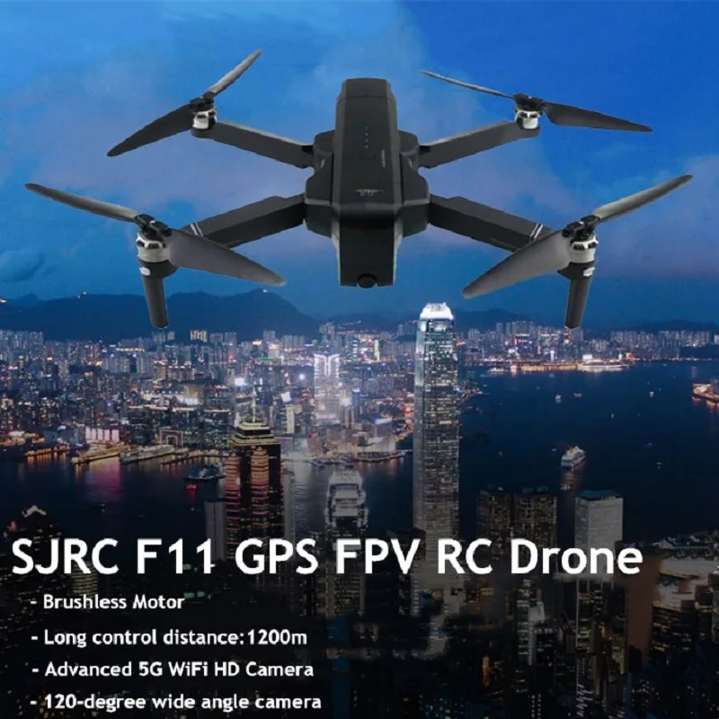 SJRC F11 RC Drone GPS 5G Wifi FPV With 1080P Camera 25mins Flight Time Brushless Selfie Remote Control Quadcopter
SJRC F11 RC Drone GPS 5G Wifi FPV With 1080P Camera 25mins Flight Time Brushless Selfie Remote Control Quadcopter