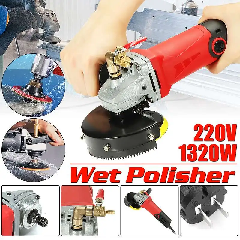 Portable 220V 1320W Heavy Duty Wet Polisher Grinder Kit with Water Faucet Wet Polishing for Marble/Granite/Stone/Concrete Surfac
Portable 220V 1320W Heavy Duty Wet Polisher Grinder Kit with Water Faucet Wet Polishing for Marble/Granite/Stone/Concrete Surfac