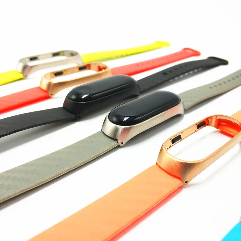 For Xiaomi Mi Band 2 3 Straps correa Silicone band With Metal Case Smart Bracelet Miband 3 pulseira Replacement Sport Bands
For Xiaomi Mi Band 2 3 Straps correa Silicone band With Metal Case Smart Bracelet Miband 3 pulseira Replacement Sport Bands